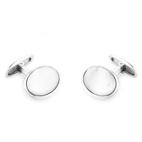 Cufflinks Marcello Pane Man in Silver Madreperla GE 141_M - GE 141_M